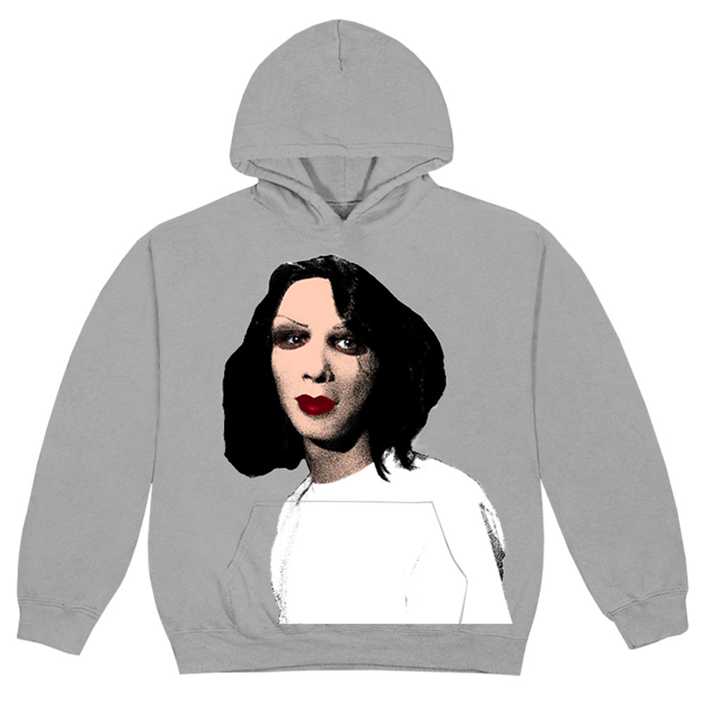 Mask Grey Hoodie Front