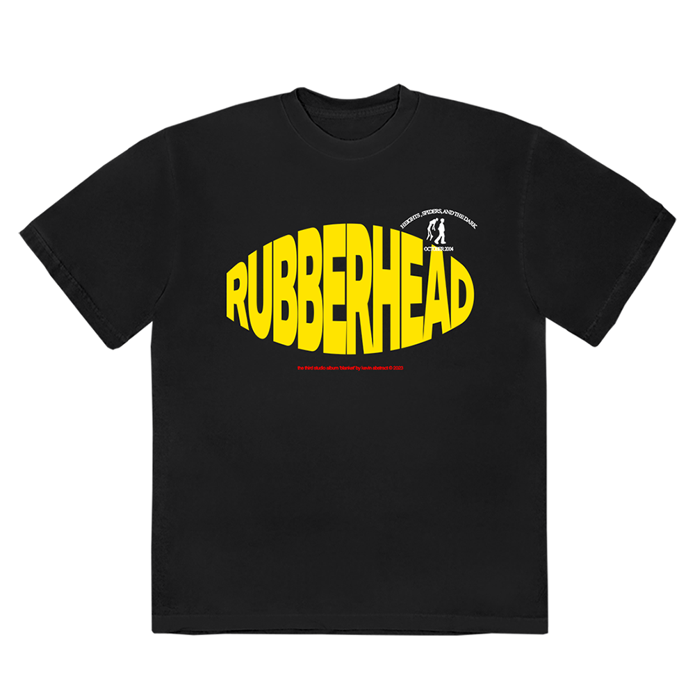 Rubberhead Black T-Shirt Front